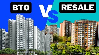 Should You Buy BTO or Resale Flat HDB Price Resale Grants and Eligibility Comparison [upl. by Alleram]