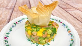 Tartare de saumon et avocat [upl. by Polard]