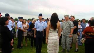 Air Force BMT Graduation Marriage Proposal Hi Res [upl. by Currey845]