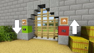 Minecraft Easy Working Castle Gate Tutorial For Bedrock [upl. by Epilif]