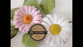 Quilling Daisies  Daisy Margeriten flower tutorial [upl. by Fey]