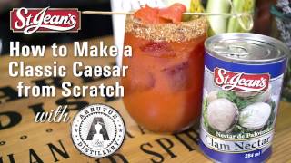 Make the Best Caesar  with Arbutus Distillery amp St Jeans Cannery [upl. by Merfe]