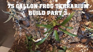 75 GALLON FROG TERRARIUM BUILD PART 3 [upl. by Ariajaj463]