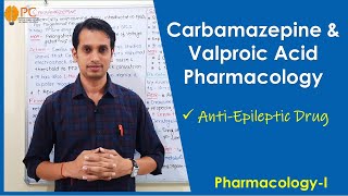 Carbamazepine and Valproic Acid Pharmacology  Antiepileptic Drugs Pharmacology Part 3 [upl. by Bendite832]