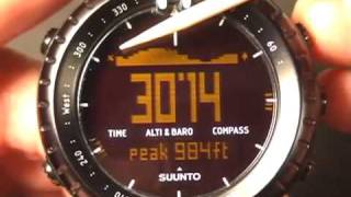 Suunto Core Review New Band and Log Function [upl. by Atteloj]