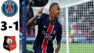 Paris SaintGermain PSG vs Stade Rennais FC 31 Match Highlights  Ligue 1 202425 [upl. by Rawlinson]