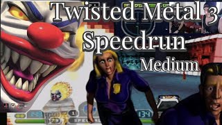 Twisted Metal III Speedrun 1953 CoOp Tournament Twisted MetalMedium Sweet ToothOutlaw [upl. by Agathy]