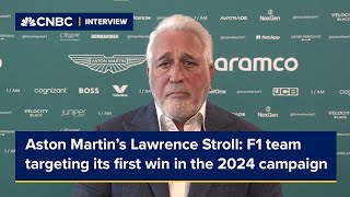 Aston Martin owner Lawrence Stroll F1 team targeting its first win in the 2024 campaign [upl. by Nodyroc]