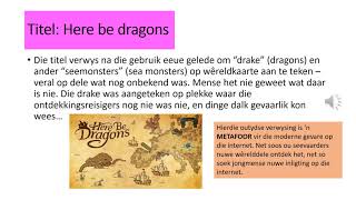 Graad 11 Afrikaans EAT Here Be Dragons  Izak de Vries [upl. by Lennard]