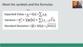 Statistics Video  Expected Value Variance and Standard Deviation [upl. by Adia]