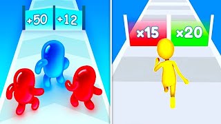 Looking good Blob runner 3D vs Join clash TikTok Satisfying Android and iOS games play [upl. by Glenine598]