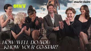 The Cast of Gen V Plays How Well Do You Know Your CoStar [upl. by Telfore978]