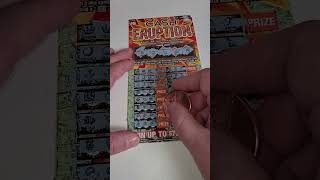 Lottery Ticket Test Cash Eruption Scratch Offs lottery [upl. by Hars324]