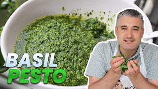 How to Make FRESH BASIL PESTO Like an Italian [upl. by Adebayo115]