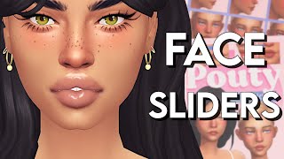 The Sims 4  TRYING OUT SLIDERS  Big Lips Chin Dimples amp more [upl. by Kirsteni121]