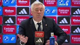 Ancelotti quotEl equipo estaba cansado en la primera parte y lo hicimos muy malquot [upl. by Aislehc]