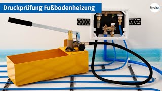 Druckprüfung Fußbodenheizung mit RTLBox [upl. by Sandro]