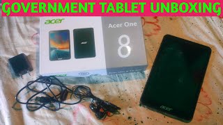 Government tablet unboxing  Acer One 8 T482L Tablet Unboxing  Tablet Unboxing Advance Facts [upl. by Ennailuj315]