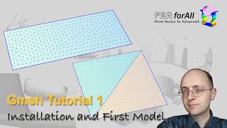 GMSH tutorial 1 Installation and first model building and meshing [upl. by Aphra]