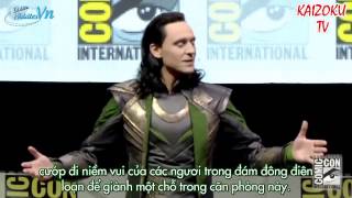 VietsubHiddlesVnTom Hiddleston as Loki at Comic Con 2013 [upl. by Medorra]