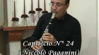 N Paganini Capriccio N°24 for Clarinet [upl. by Joan]