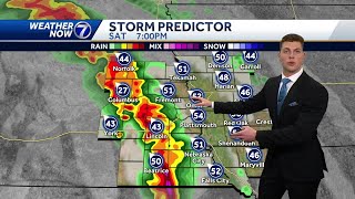 Friday April 5th Strong winds and late day storms tomorrow [upl. by Eycal]