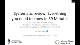 Doing a systematic review 1 getting started [upl. by Ahsiri]