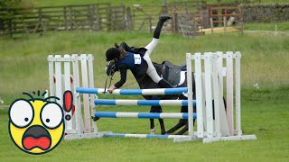 Falls from horses😱1 Horses Fails The other face of riding Adrenalin video [upl. by Yrekcaz]