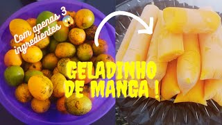 GELADINHO DE MANGA NATURAL 🥭COM APENAS 3 INGREDIENTES 😱 receita ótimaopçãodevendas🤑 dica [upl. by Sarene]