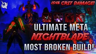 ULTIMATE META NIGHTBLADE PvP BUILD 💀 INSANE DAMAGE  SOLO amp GROUP BUILD 💀 ESO NB Build [upl. by Nena590]