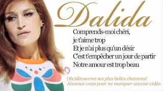 Dalida  Garde moi la dernière danse  Paroles lyrics [upl. by Anita]