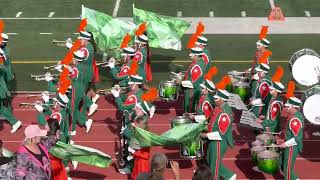 Porterville High School Panthers Marching Band 2022 BandARama Entrance [upl. by Aicinet]