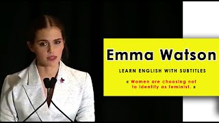 ENGLISH SPEECH  Emma Watson  ENGLISH SPEECH WITH SUBTITLES [upl. by Lilyan651]