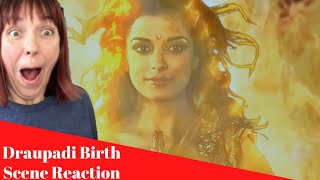 Draupadi Birth Scene REACTION Mahabharat [upl. by Dorn]