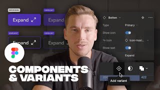 Figma components and variants for beginners [upl. by Braynard]