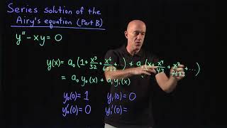 Series solution of the Airys equation Part B  Lecture 38  Differential Equations for Engineers [upl. by Annelise]