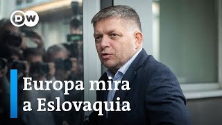 El vencedor de las elecciones en Eslovaquia se opone al envío de más armas a Kiev [upl. by Haleelahk]