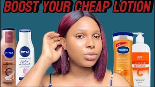 How i turn my cheap lotion into a massive brightening lotion  affordable skincare products [upl. by Noid]