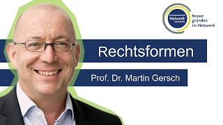 Rechtsformen  Prof Dr Martin Gersch [upl. by Darin521]