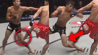 The MOST DANGEROUS Kicks In MMA Danny Kingad vs Yuya Wakamatsu I [upl. by Yeslrahc]