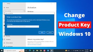 How to Change Product Key in Windows 10 [upl. by Wetzell]