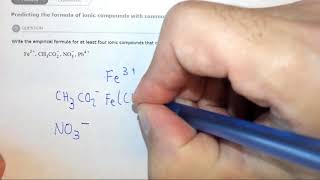 43h Predicting the formula of ionic compounds with common polyatomic ions [upl. by Kenward]