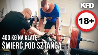 ☠ 400kg na klatę Prawie zginął pod sztangą film 18  KFD [upl. by Caniff755]