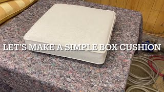 How to make a simple square box cushion cover with piping and hidden zip [upl. by Nirek335]