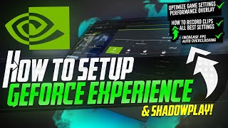 🔧 How To Properly Setup amp Optimize Geforce Experience Best Recording settings FPS Overlays📈💹 [upl. by Donia81]