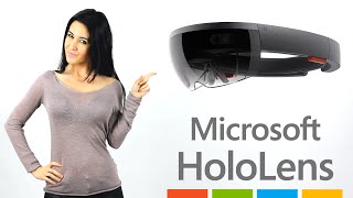 Microsoft HOLOLENS Las Gafas Holograficas del Futuro en Español [upl. by Ricard]