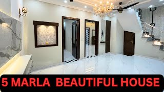 5 MARLA BRAND NEW BEAUTIFUL HOUSE NEAR PARK FOR SALE IN BAHRIA TOWN LAHORE [upl. by Powder139]