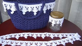 Encaje tejido a crochet paso a paso DIY [upl. by Laure]