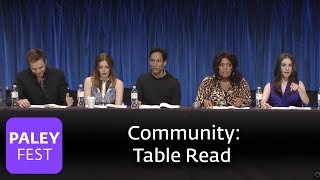 Community  The Cast Does a Table Read [upl. by Veradia]