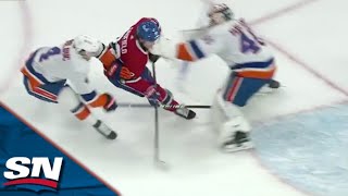 Canadiens Cole Caufield Shows Off Nasty Dangles For Highlight Reel Goal vs Islanders [upl. by Zerlina]